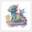 Search for beautiful dragon stickers Watercolor