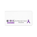 Search for purple ribbon return address labels Awareness
