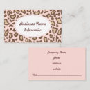 Search for animal print business cards Hair stylist