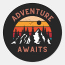 Search for adventure awaits stickers Camping