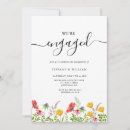 Search for floral engagement party invitations Wildflower