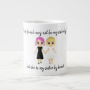 Search for sisters by heart mugs Best friend