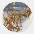 Search for sleigh reindeer stickers Santa claus
