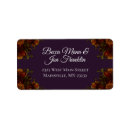 Search for purple and orange return address labels Elegant
