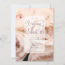 Search for peach sweet 16 invitations Floral