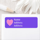 Search for purple heart return address labels Colourful
