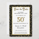 Search for 50th anniversary wedding save the dates Black