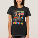 Search for dinosaur 4th birthday tshirts Monster