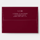 Search for burgundy wedding envelopes Modern