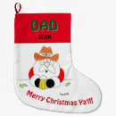 Search for texas christmas stockings Santa