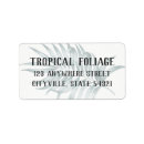 Search for palm tree return address labels Botanical