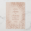 Search for rose gold confetti wedding invitations Stylish