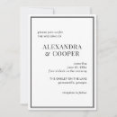 Search for elegant black white wedding invitations Modern