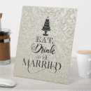 Search for eat drink and be married posters Black