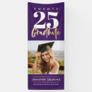 Search for purple and gold graduation banners One photo