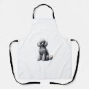 Search for poodle lover aprons Wolf