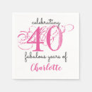 Search for 40th birthday supplies 40 and fabulous