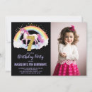 Search for 7th photo birthday invitations Unicorn