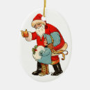 Search for old fashion santa christmas tree decorations Vintage