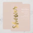 Search for faux gold bridal shower invitations Pink