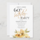 Search for yellow 60th birthday invitations Flowers