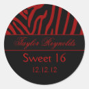 Search for red zebra stickers Birthday