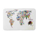 Search for world map bath mats Wanderlust