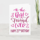 Search for 25th birthday cards Pink
