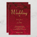 Search for red gold christmas wedding invitations Modern