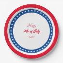 Search for 4th of july paper plates Red white and blue