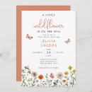 Search for floral baby shower invitations A little wildflower