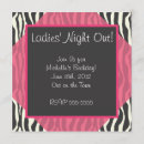 Search for ladies game night invitations Zebra