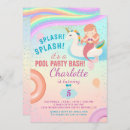 Search for mermaid pool party invitations Unicorn