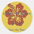 Search for hibiscus wedding stickers Yellow