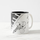 Search for piano design mugs Keyboard