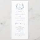 Search for royal blue wedding programs Classic