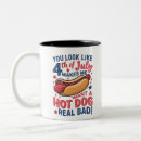 Search for funny hot dog mugs America