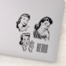 Search for retro ladies stickers Trendy