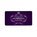 Search for purple silver return address labels Elegant