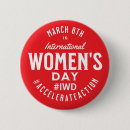 Search for international womens day badges March 8th