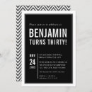 Search for men birthday invitations Modern