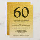 Search for black and gold 60th birthday invitations Sixtieth