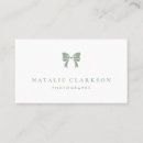 Search for bow business cards Feminine