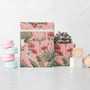 Search for pink flamingo wrapping paper Hawaiian