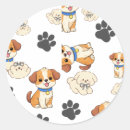 Search for dog print stickers Cute puppy