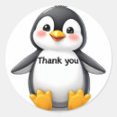 Search for cute penguin thank you stickers Birthday