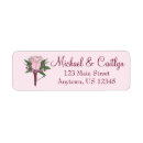 Search for rose wedding return address labels Flower