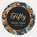 Search for any age birthday party stickers Black