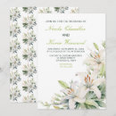 Search for white lily invitations Green and white