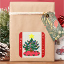 Search for green holly leaves red berries stickers Winter